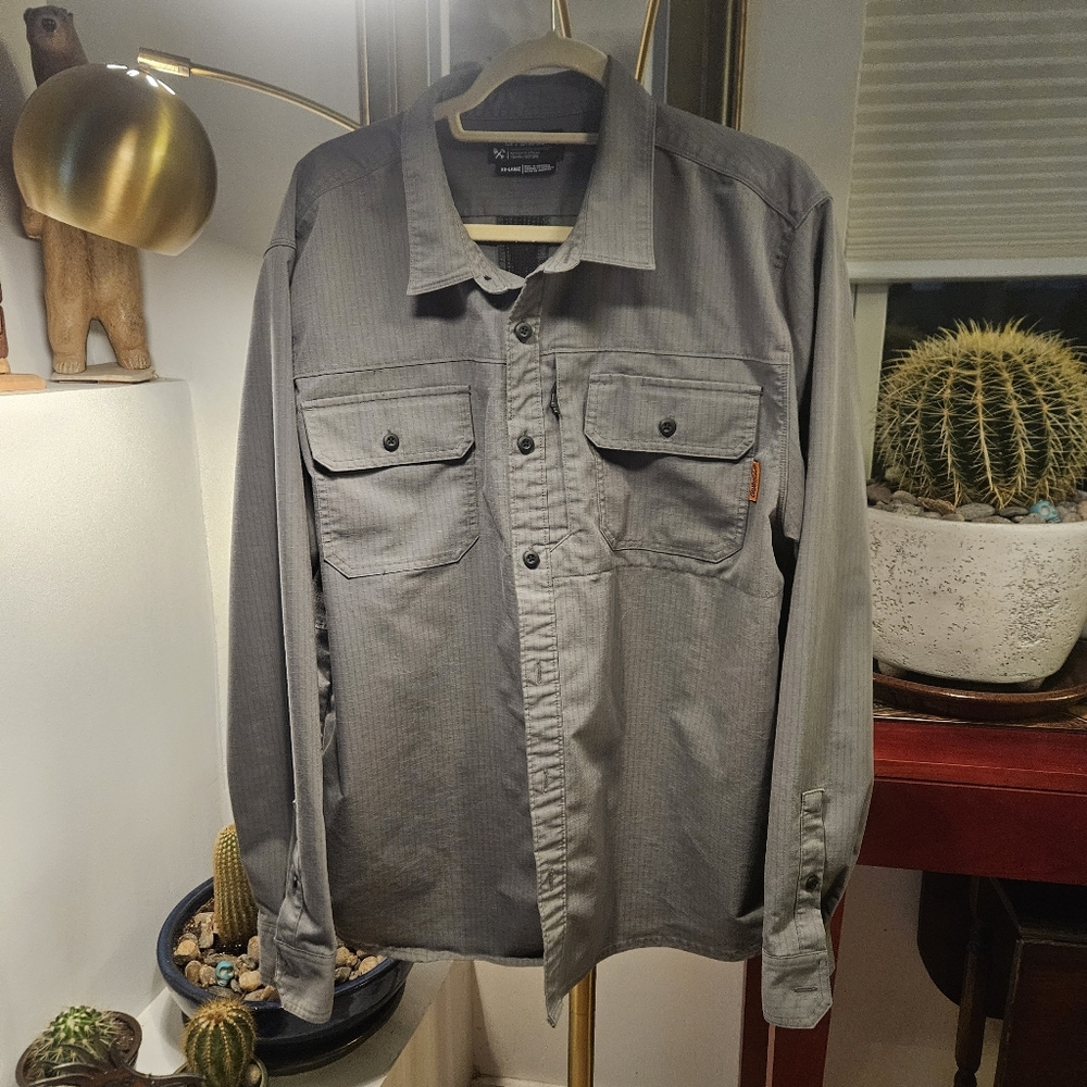 Rugged Grey Sylish Off The Grid Echo Bravo XXL Work Shirt